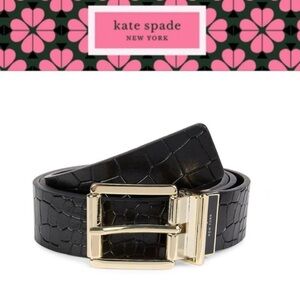 460. NEW! Kate Spade reversible croc embossed belt✨
